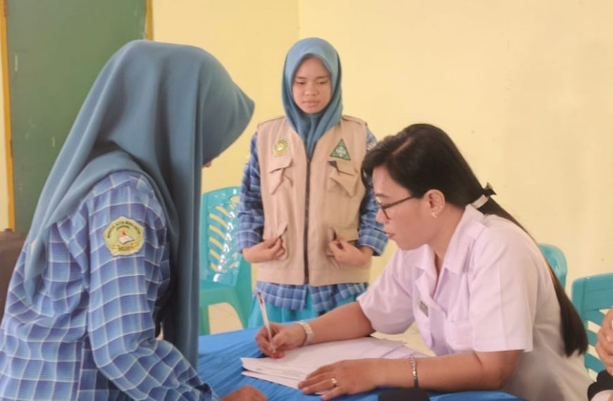 Puskesmas Sekban Gelar Pembinaan Kesehatan dan Pemberian TTD bagi Siswi MAN Fakfak