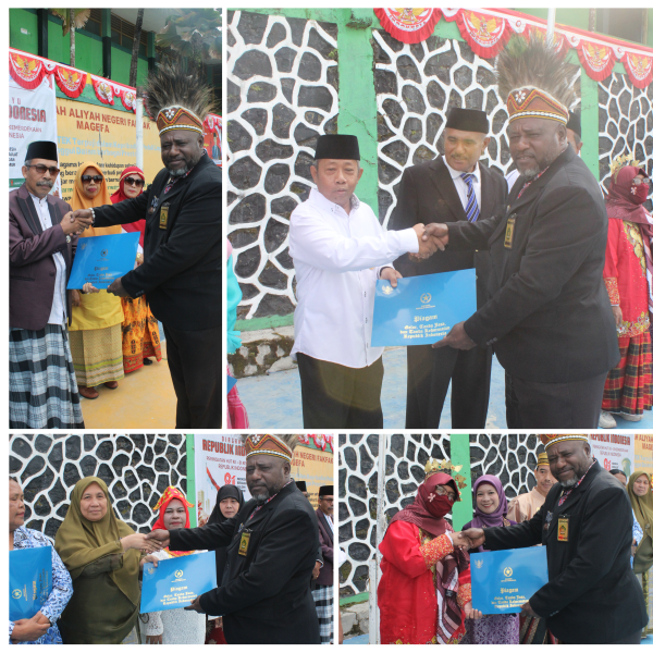 Empat Guru MAN Fakfak Terima Satyalancana Karya Satya pada Peringatan HUT ke-81 RI