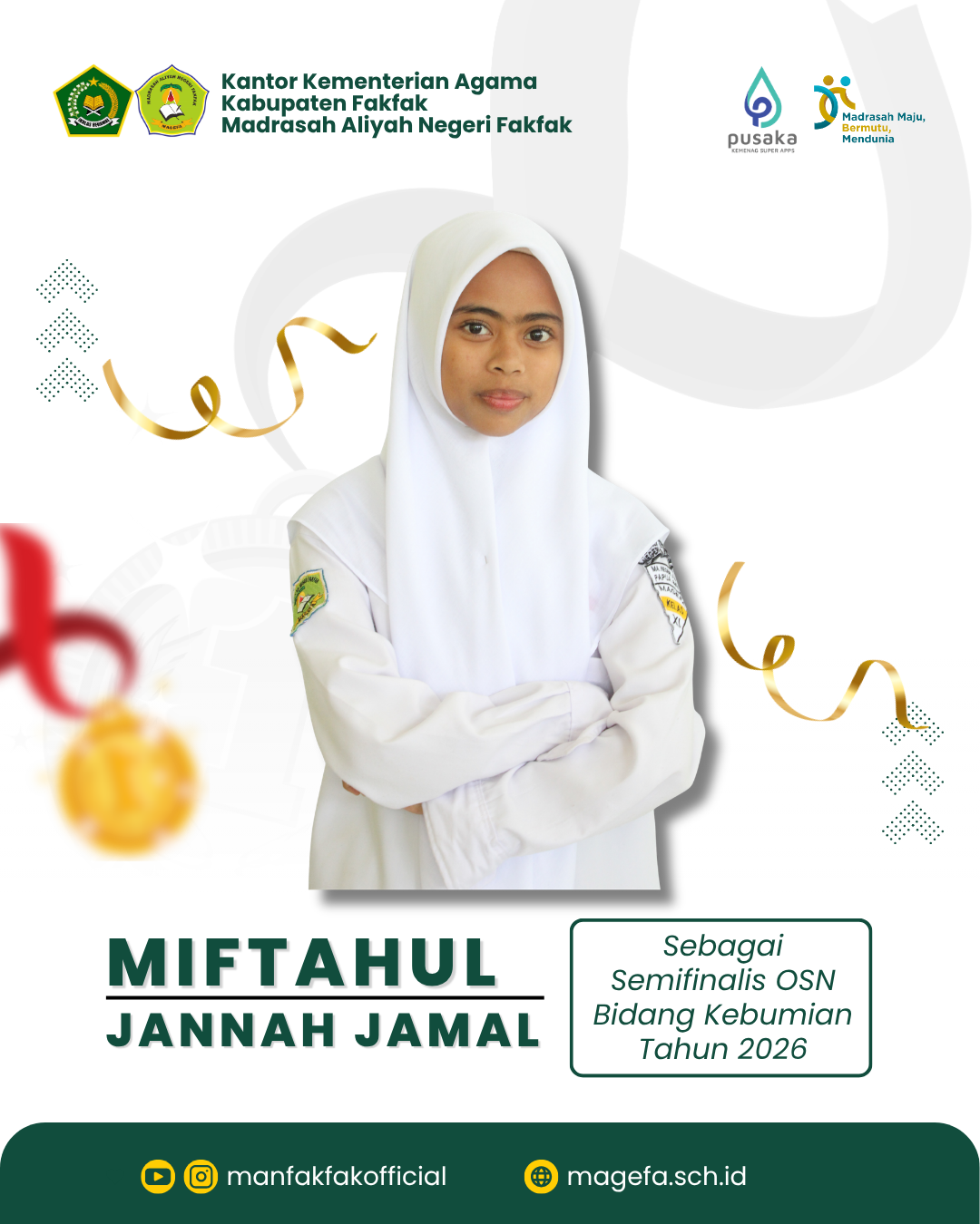 Read more about the article Hasil Semifinal OSN Kebumian 2026 Diumumkan: Langkah Siswi MAN Fakfak Terhenti, Kepala Madrasah Tetap Berikan Apresiasi Tertinggi