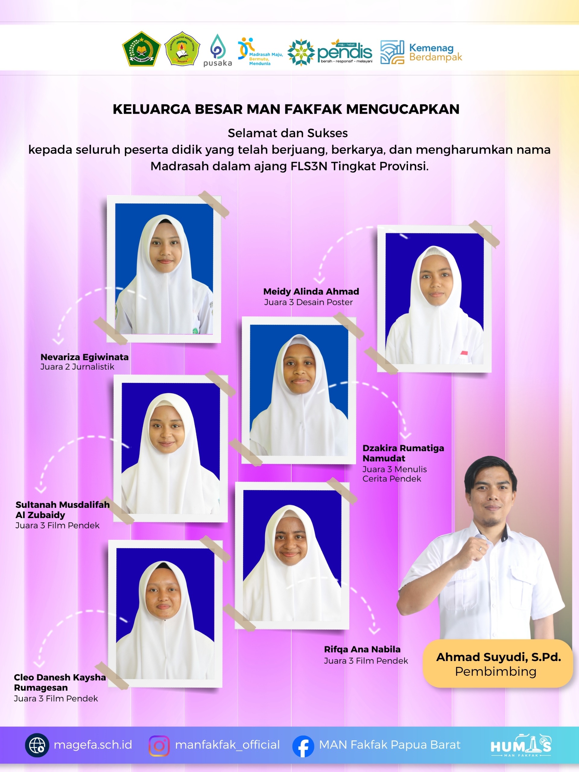 Read more about the article Siswa MAN Fakfak Borong Juara di Ajang FLS2N Tingkat Provinsi