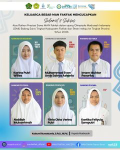 Read more about the article MAN Fakfak Borong Tiket ke Tingkat Provinsi! Ini Daftar Siswa Berbakat yang Lolos OMI 2026