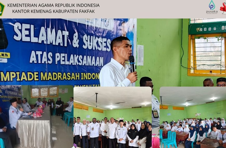 OMI Fakfak 2026 Resmi Dibuka, Plt. Kakan Kemenag : 126 Siswa Siap Berkompetisi Secara Sportif